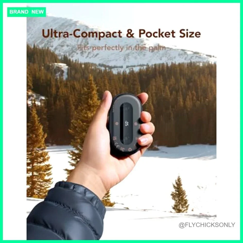 Rechargeable Magnetic Hand Warmers 7000mAh 3-Level Heating 131°F 15 Hours